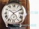 Swiss Replica Drive De Cartier Watch Silver Dial Leather Watch 40mm (3)_th.jpg